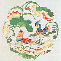 Chinesische Farbtafel Vögel